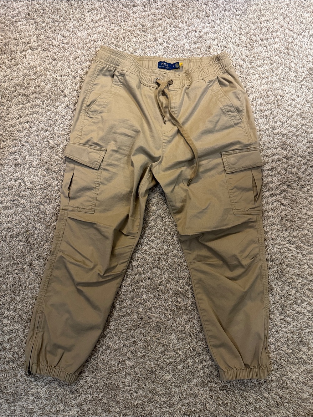 Polo by Ralph Lauren women’s Tan Cargo Jogger Pants
